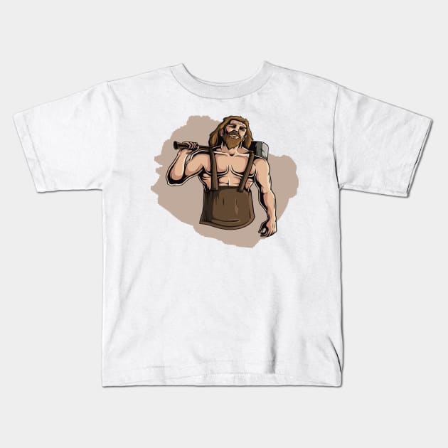 Manly Man Kids T-Shirt by Made the Cut